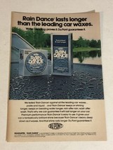 1978 DuPont Rain Dance Car Wax Vintage Print Ad Advertisement pa16 - £5.19 GBP