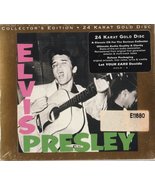 ELVIS PRESLEY COLECTORS EDITION 24 KARAT GOLD DISC  NEW SEALED - $7.50