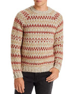A.P.C. Men&#39;s Leonhard Crewneck Geometric Print Sweater Mastic Chine Mult... - $191.46 CAD