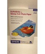 Epson DURABrite Ink Photo Paper 4x6 Glossy Photo Paper 50 Sheets S041734... - $5.93