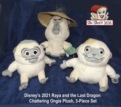 Disney&#39;s Raya and the Last Dragon Chattering Ongis Plush 3-Piece Set 2021 - £15.69 GBP