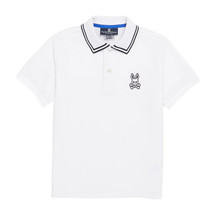 Psycho Bunny Larkin Polo Shirt Mens 6XLT Big Tall White Pima Cotton Short Sleeve - £58.39 GBP