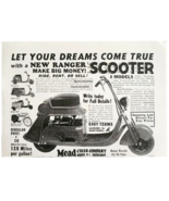 1941 Mead Cycle Co Ranger Scooter Advertisement Vintage Transportation D... - $458.27 MXN