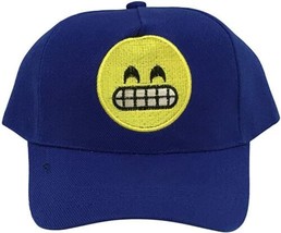 Emoji Embroidered Baseball Cap Hat BLUE - £4.60 GBP