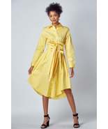 Shirt Dress With Tie Up Belt Detail - $86.50