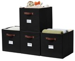 Storage Baskets 13X15X13 Storage Cube Bins With Label Holders, Kallax St... - £39.33 GBP