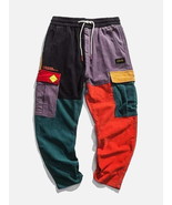 &quot;Back to 90&#39;s&quot; Patchwork Color Block Corduroy Pants - $49.99
