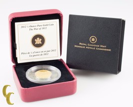 2012 Canada War of 1812 Commemorative Gold 1/4 oz. Proof w/ Box and CoA - £720.65 GBP