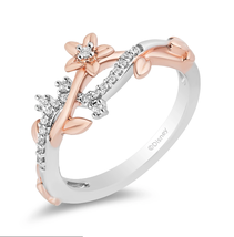 1/10 CTTW Diamond Rapunzel Magical Flower Ring with Diamond Accent  Wedding Ring - £38.68 GBP