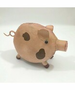 Rustic Farmhouse Country Chic Metal Pig Decor Statue 15x9x5.5 inches - $362.92 MXN