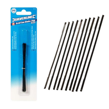 10x Silverline Scroll Saw Blades 24 TPI 130mm Pin End Hardened Carbon St... - $7.24