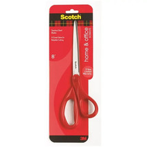 3M Household Stainless Steel Scissors, 8&quot;, Red 1 Pack - £6.88 GBP