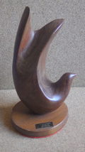 Vintage Mcm Abstract Mahogany Bird Sculpture Luis Nachon Paloma Spain - £79.92 GBP
