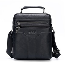 JEEP BULUO Hot Men&#39;s Crossbody Shoulder Bags Split Leather Handbag Fashion Busin - £46.85 GBP