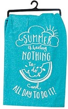 Kitchen Towel  Kay Dee Designs Blue Summer Fun Nothing to Do Flour Sack ... - £7.07 GBP