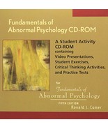 Fundamentals of Abnormal Psychology: A Student Activity CD-ROM Comer, Ro... - $16.02 CAD