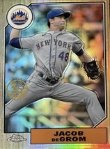 2022 Topps Chrome Jacob DeGrom 1987 Retro Refractor #87BC-7 New York Mets - £4.04 GBP