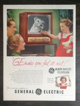 Vintage 1951 General Electric Television GE TV Full Page Original Ad 622 - £5.44 GBP