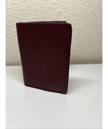 Very Soft Burgundy/Wine Handmade Leather Trifold Wallet-Stylish &amp; Never ... - $27.44 CAD