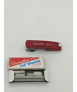 Vintage SWINGLINE Tot 50 STAPLER Mini Partial Box Of Staples Made In USA... - £8.45 GBP