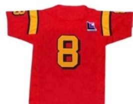 Clark Kent #8 Superman Smallville Movie Football Jersey Red Any Size image 2