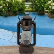 Antique Wright 1911 Kerosene Barn Lantern Glass Globe Metal Frame Canada... - $1,284.54 MXN