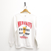 Vintage Milwaukee&#39;s Favorite Malt Shop Miller Brewing Sweatshirt Large - £58.28 GBP