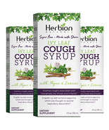 Herbion Naturals Ivy Leaf Cough Syrup with Thyme and Licorice, 5 FL Oz - 3 Packs - $31.99