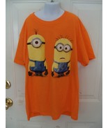 DESPICABLE ME MINIONS Orange T-Shirt Size L Boy&#39;s NEW - £11.69 GBP