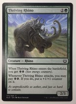 MTG Magic The Gathering Card Thriving Rhino Creature Rhino Green Kalades... - $3.00