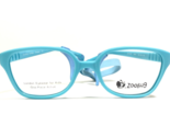 Zoobug Kids Eyeglasses Frames ZB1025 605 Matte Blue Rubberized Strap 44-... - $65.23