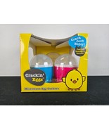 NEW Crackin&#39; Eggs Microwave Egg Cookers Poach Scramble BPA Free Double Wall - $12.82