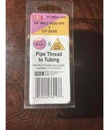 LDR 3/8” Male Iron Pipe x 1/4” Barb pipe thread to tubing - $355.79 MXN