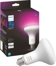 Philips - Hue BR30 Bluetooth 85W Smart LED Bulb - White and Color Ambiance - $84.99