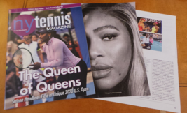 Serena Williams US Open 2020 NY; New York Tennis Magazine; 3 pg NY Times article - $15.00