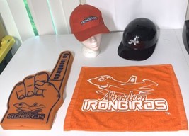 Aberdeen Ironbirds Orioles Vtg Baseball Hat Helmet Foam Finger Towel Fan Lot - £36.68 GBP