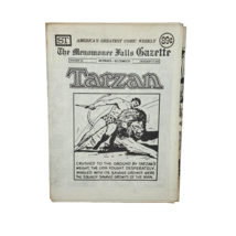 VINTAGE JANUARY 1975 THE MENOMONEE FALLS GAZETTE TARZAN WEEKLY COMIC BOO... - $4.75