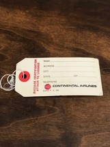 Vintage Unused NOS Continental Airlines 70’s Livery Luggage Tag Baggage - €7,87 EUR