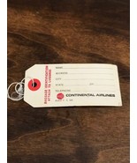 Vintage Unused NOS Continental Airlines 70’s Livery Luggage Tag Baggage - $12.26 CAD