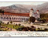 Santa Barbara Mission Santa Barbara CA California CA UDB Postcard S24 - $2.92