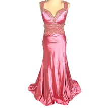 Coco Melody Pageant Prom Sweetheart Neck Jeweled Pink Size 6 Glam New A-... - £96.47 GBP