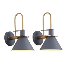 Wall Sconces Set Of Two Battery Operated Remote, Non Hardwired Wall Light Fixtur - £72.94 GBP