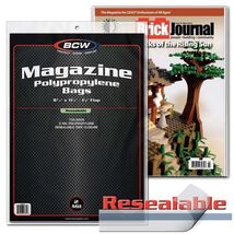 2 packs of 100 (200) BCW 8 ¾" x 11 ⅛" + 1 ½" Flap Resealable Magazine Bags - $20.64