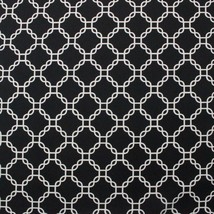 Golding Criss Cross Black Geometric Chain Trellis Multiuse Fabric By Yard 54"W - $6.89