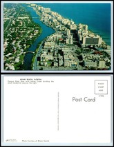 FLORIDA Postcard - Miami Beach, Hotel Row &amp; Indian Creek, Ocean S30 - £2.32 GBP