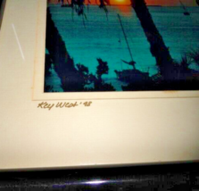 Key West Mallory Square Photo in Black Lacquer Frame Measure 16.25" H x 13.25" W image 3