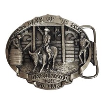 Siskiyou Deadwood Days of &#39;76 Rodeo Buckle Collectible Bull Riding Ameri... - $34.58