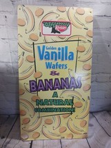 Keebler Vanilla Wafers Banana Club Crackers Cardboard Store Sign Adverti... - $44.54