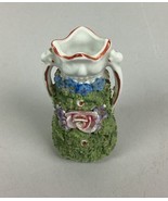 Rare Vintage German Miniature Elfinware Mossware Pitcher Jug Germany - 3... - $19.79