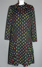 VTG Pomette 2-Pc Sleeveless Abstract Design Black Dress &amp; Jacket/Top Wm&#39;s L/XL - £39.07 GBP